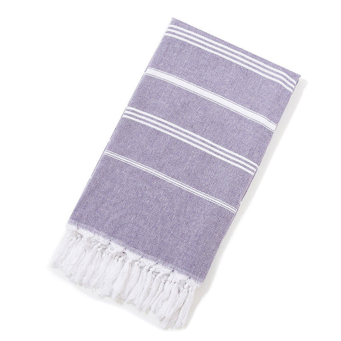 Striped Cotton Turkish Towel Throw Blanket